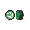 Traxxas kolo 1.9", disk split-spoke zelený, pneu Drift (2) (přední) - TRA8376G