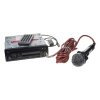 1DIN rádio pro autobusy s DVD/CD, 2x USB, SD, Mikrofon pro průvodce - 80825BUS