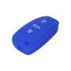 Silikonový obal pro klíč Audi 3-tlačítkový, modrý - 481AU106blu