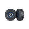 Traxxas kolo 3.2/2.2", disk Method Racing modrý, pneu Baja KR3 (2) - TRA8474X
