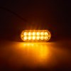 SLIM výstražné LED světlo vnější, oranžové, 12/24V,12 x 1W - kf012K