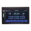 2DIN autorádio s 6,9" LCD, CarPlay, Bluetooth, USB, microSD, multicolor - 80871BTC