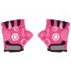 Globber - Dětské ochranné rukavičky XS Fuchsia Shapes - GL-528-006