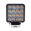 LED světlo čtvercové bílé/oranžové, 16x3W, 110x110mm, ECE R10 - wl-440wo