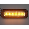 Přední bílé obrysové LED světlo s výstražným oranžovým světlem, 12-24V, ECE R65 - brTRL001W