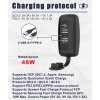 2x USB QC3.0 + USB-C zásuvka 12/24V, montáž na povrch - 34712