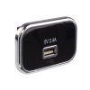 USB 2,4A zásuvka 12/24V, chromový rámeček - 34678.1
