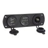 Trojitá zásuvka do panelu CL, Voltmetr, 2x USB nabíječka - 34695