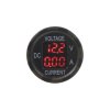 Digitální ampérmetr a voltmetr 6-30V červený - 34545R