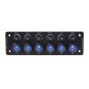 Panel s 6x spínači + 6x pojistky, 12/24V - 47178