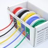 Sada kabelů 0,25mm², 50 m (5 rolí x 10 m) v silikonové bužírce - 31216