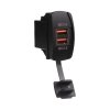 2x USB nabíječka QC3.0 , "Rocker" 12/24V, 48W - 34723