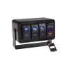 Panel s 3x spínači Rocker, voltmetr +  USB/USB-C zásuvka, 12/24V - 47174