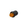 Tlačítko kulaté 6A oranžová LED - 47049