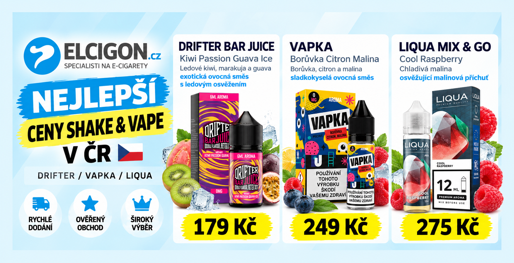 Nejlevnější Shake & Vape v ČR