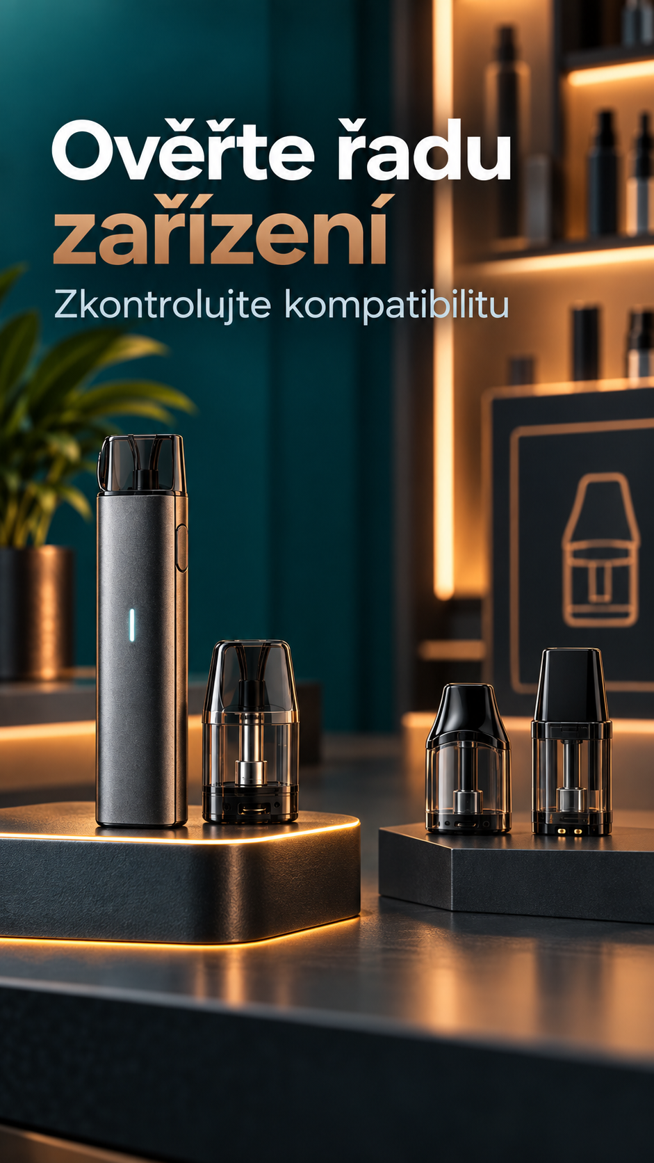 Kontrola kompatibility cartridge s konkrétní řadou POD zařízení.