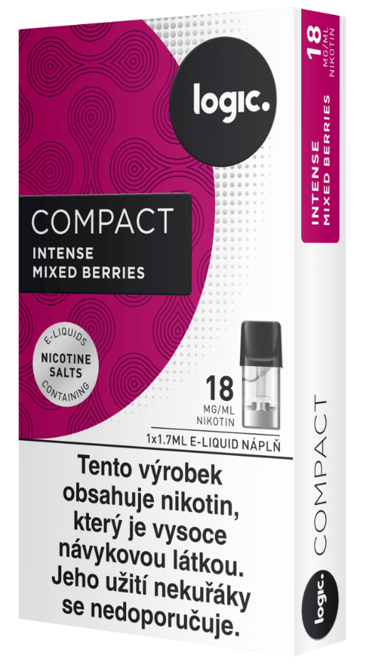 Nápln do ecigarety JTI Logic Compact - Logic Vapes Intense Berries - Lesní ovoce