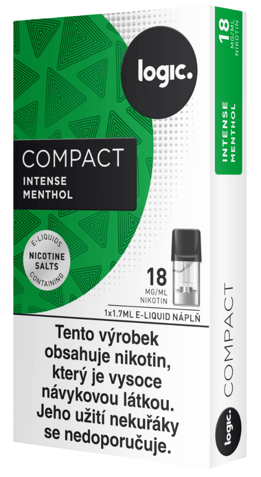 Nápln do ecigarety JTI Logic Compact - Logic Vapes Intense Menthol - Mentol