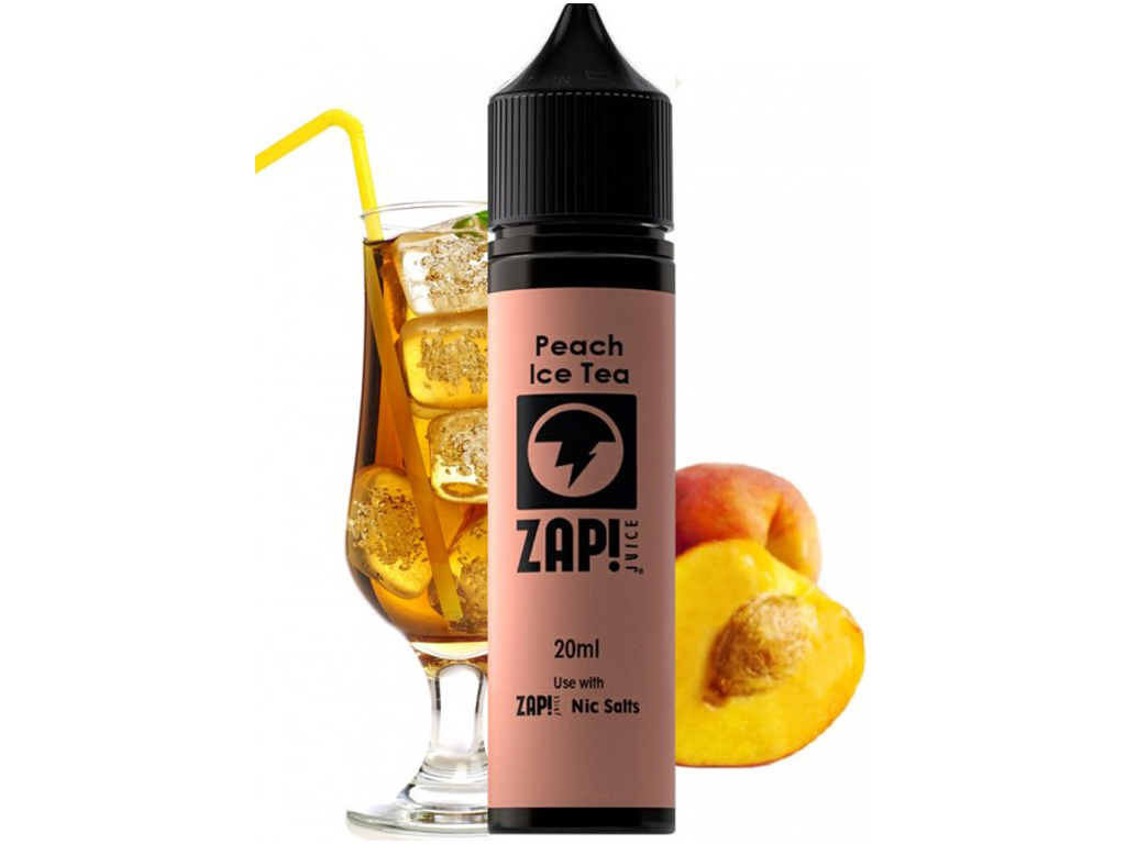 zap juice peach iced tea shake and vape