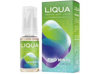 liquid liqua cz elements two mints 10ml0mg chut maty a mentolu