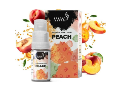 liquid way to vape elcigon 10ml peach broskev