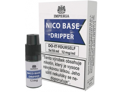 nikotinova baze imperia dripper 5x10ml pg30vg70 12mg