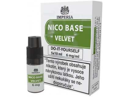 nikotinova baze imperia velvet 5x10ml pg20vg80 6mg