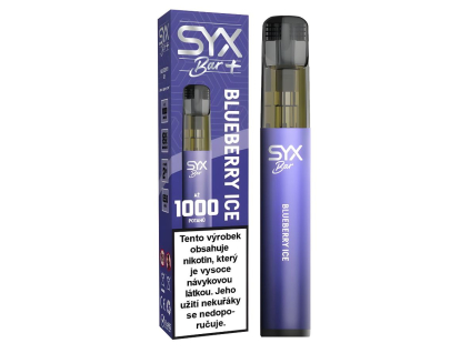 jednorazova cigareta syx 1000 blueberry ice