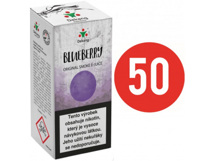 liquid dekang fifty blueberry 10ml 11mg boruvka