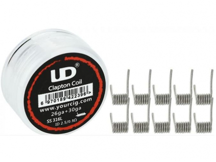 Spirálky UD Clapton SS316 0,5 ohm
