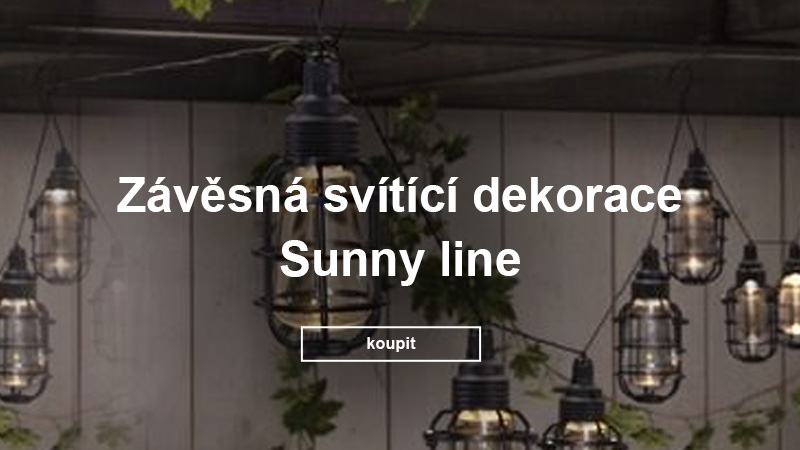 Závěsná svítící dekorace Sunny line