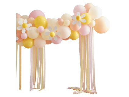Sada balonku na balonkovy oblouk pastel Kopretiny 60EGG200