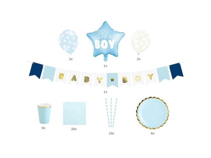 PARTY SET It s a boy 49ks 55SET2001EU1