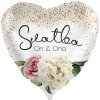 BALONEK foliovy Srdce Svatba On a Ona 43cm 3070367K