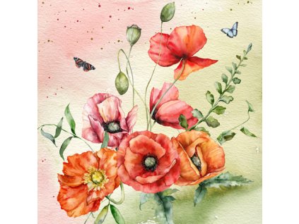 344627 Bouquet of Poppies DES 4x4 Q12