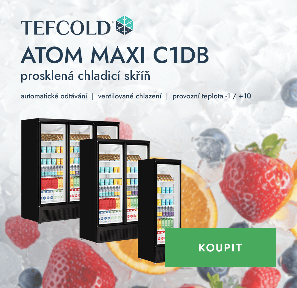 TEFCOLD ATOM MAXI C1DB prosklená chladicí skříň