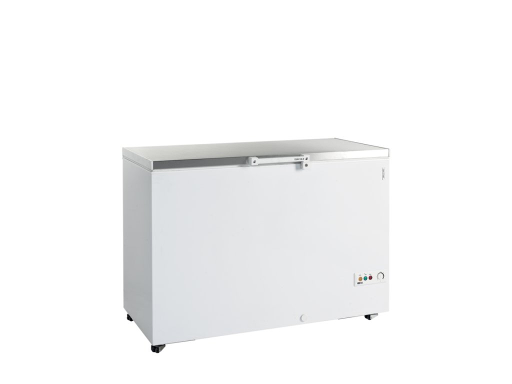 TEFCOLD FR 405 S SL – Profesionální truhlicová mraznička s nerezovým víkem (377 l)