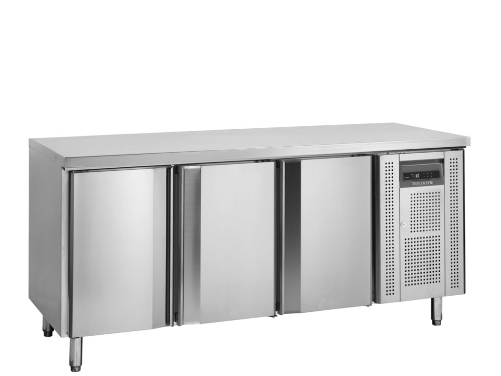 TEFCOLD BK310 - Pekařský třídveřový nerez chladicí stůl (565 l)