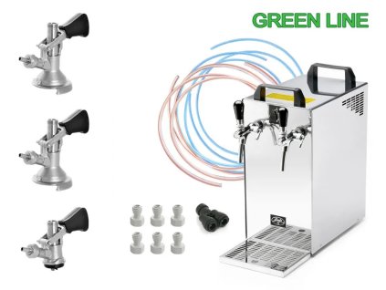 Lindr Set KONTAKT 40/K NEW Green Line s narážeči BAJONET, PLOCHÝ a KOMBI  + Sanitační adaptér zdarma