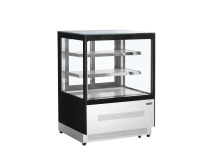 TEFCOLD LPD 900 F Black - Cukrářská obslužná chladicí vitrína, rovné čelní sklo (1,44 m²)