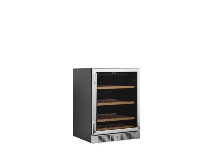 TEFCOLD TFW200-S - Černá chladnička na víno s prosklenými dveřmi (kapacita 48 lahví)