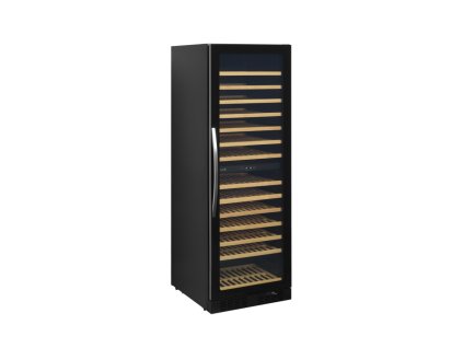 TEFCOLD TFW400-2F – Prosklená vinotéka, 2-zónová, 163 lahví, černá