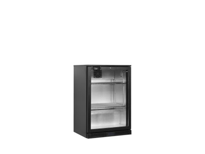 TEFCOLD BA11H – Prosklený minibar, 1-křídlové dveře, 118 l, černý