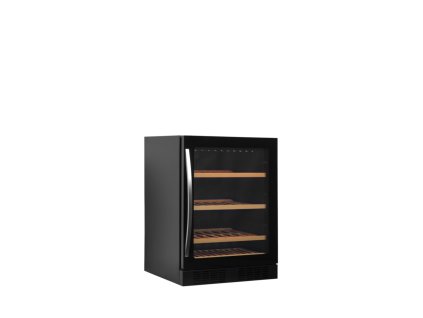 TEFCOLD TFW 200-F - Černá chladnička na víno s prosklenými dveřmi (kapacita 48 lahví)