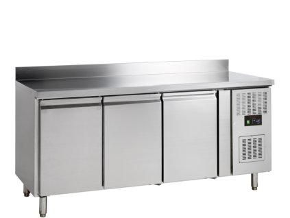 TEFCOLD GC73 – Chladicí stůl, 3-dveřový, 402 l, nerezový
