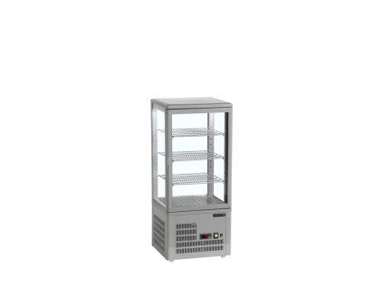 TEFCOLD UPD 80 GREY – Panoramatická vitrína, 78 l, šedá