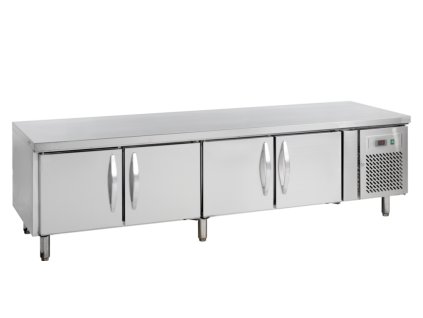 TEFCOLD UC 5410 – Podpultový chladicí stůl, 4-dveřový, 350 l, nerezový
