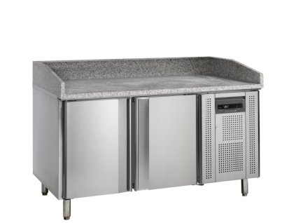 TEFCOLD PT 1200 – Chladicí pizza stůl, 2-dveřový, se zásuvy na plechy, 380 l, nerezový  + mikrovlnná trouba zdarma