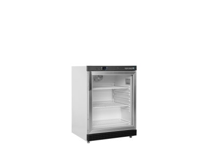 TEFCOLD UR 200 G - Stolní bílá gastro lednice prosklená, výška 85,5 cm