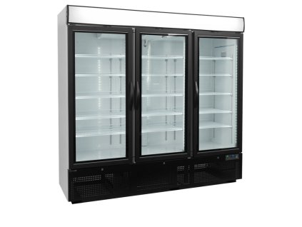 TEFCOLD NF 7500 G - Třídveřová bílá prosklená mrazicí skříň (1657 l)